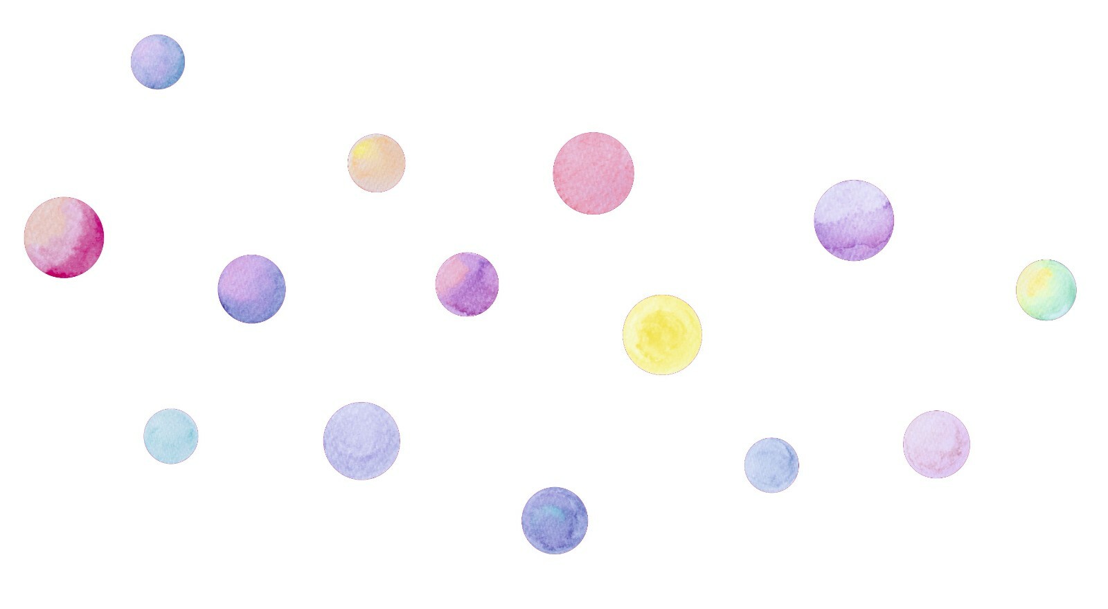 Multicolored Bubbles Home Bedroom Decor Multiple Circles Design Vinyl Wall Decal