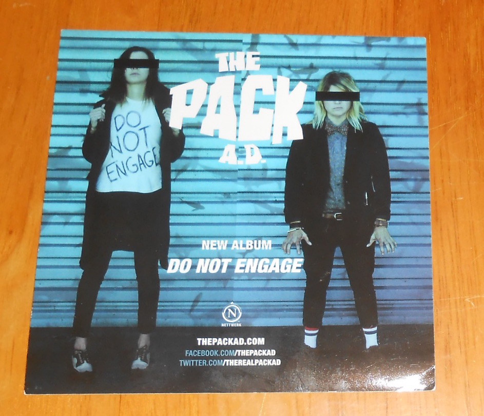 The Pack A.D. Do Not Engage Sticker Original Promo (square) 4×4