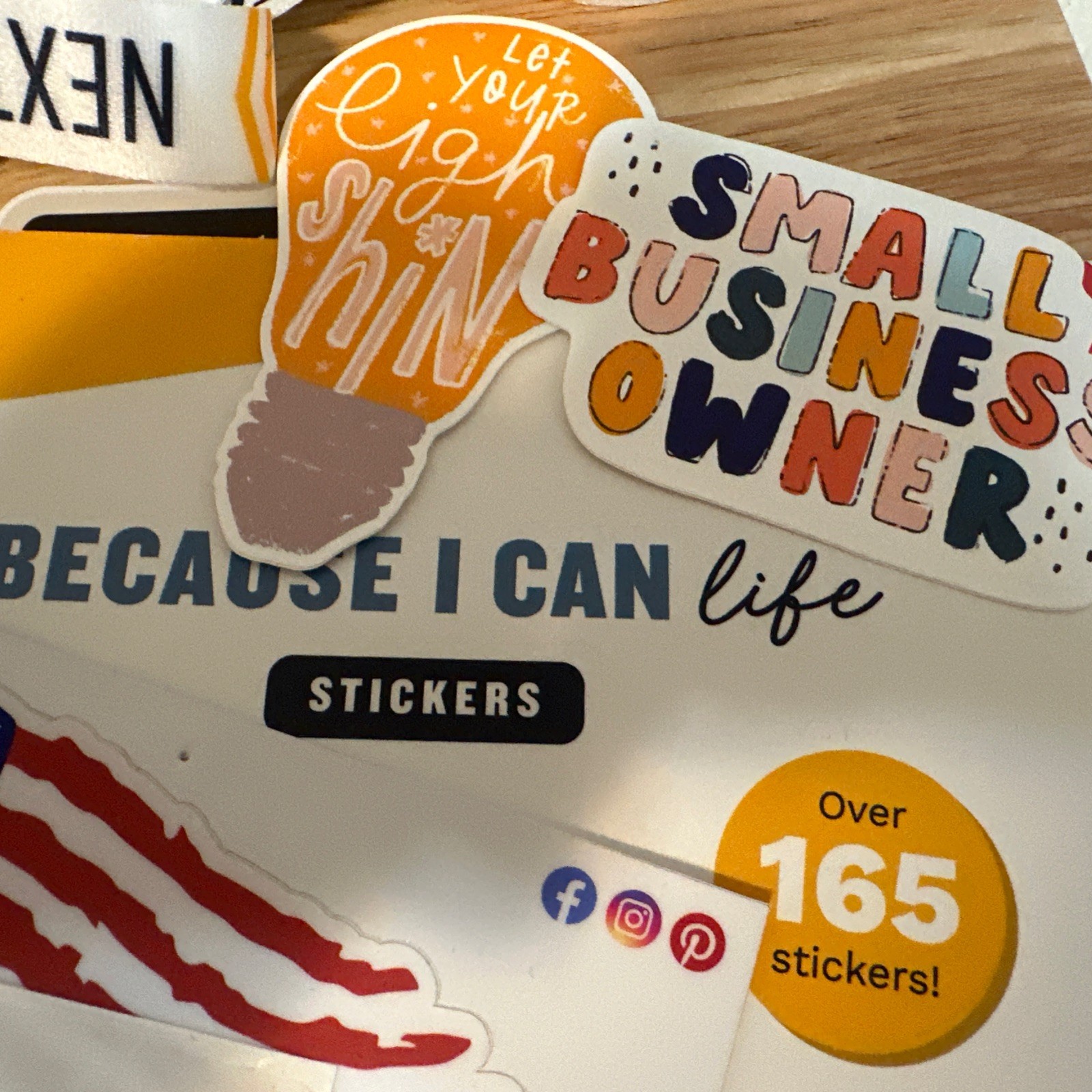 Stickers, Tracker, Pins, Next Level, Alison J Prince Because I Can Life$200Value