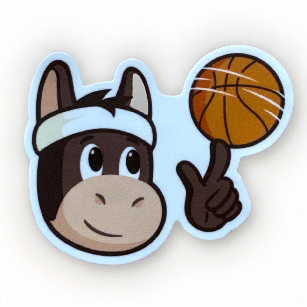 3” STICKERMULE NBA BASKETBALL LOGO DIE-CUT DECAL STICKER KICK ASS DONKEY VINYL
