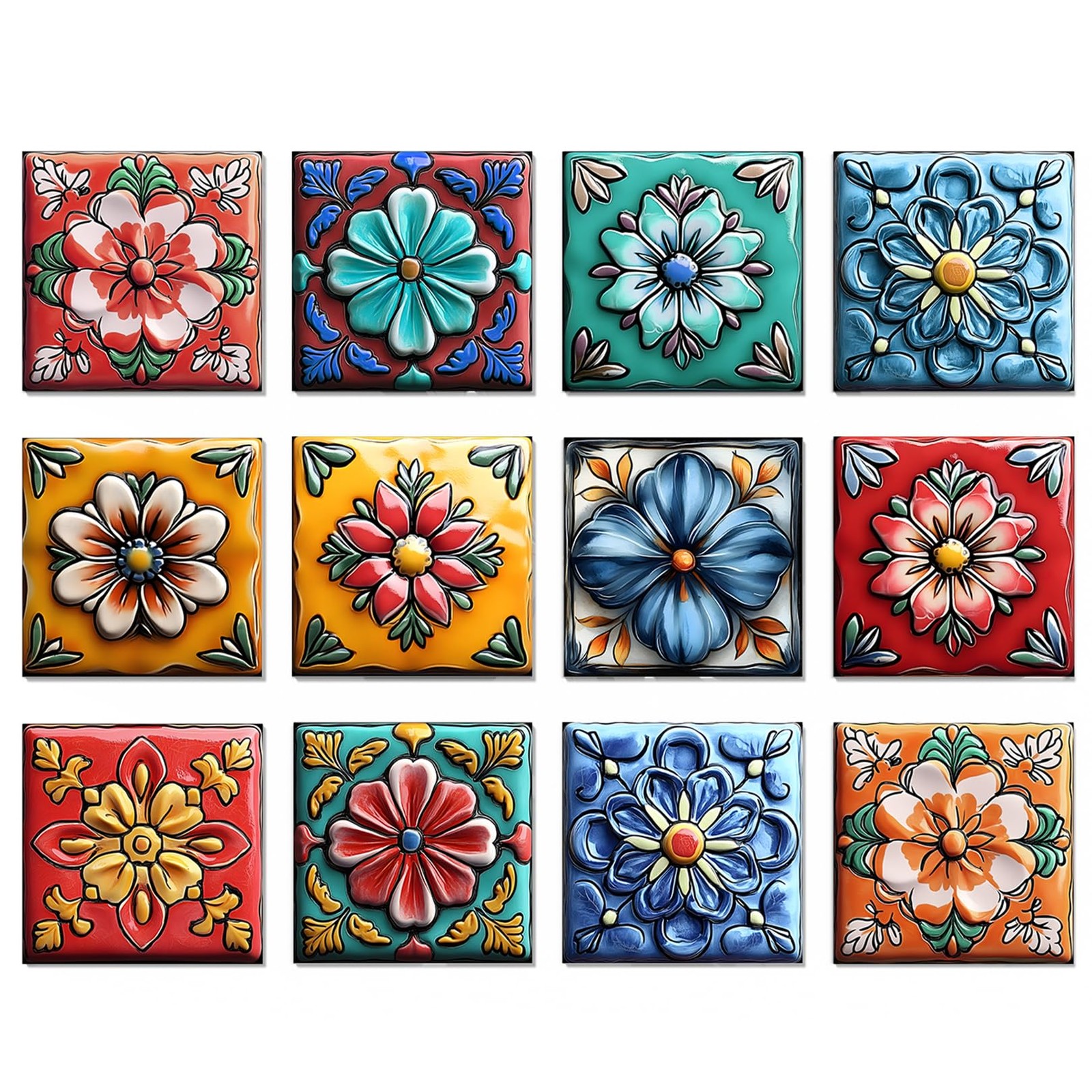 Peel & Stick Wall Decal Tile Stickers Kitchen Bathroom Home Decor 5.9"X5.9" 24PC