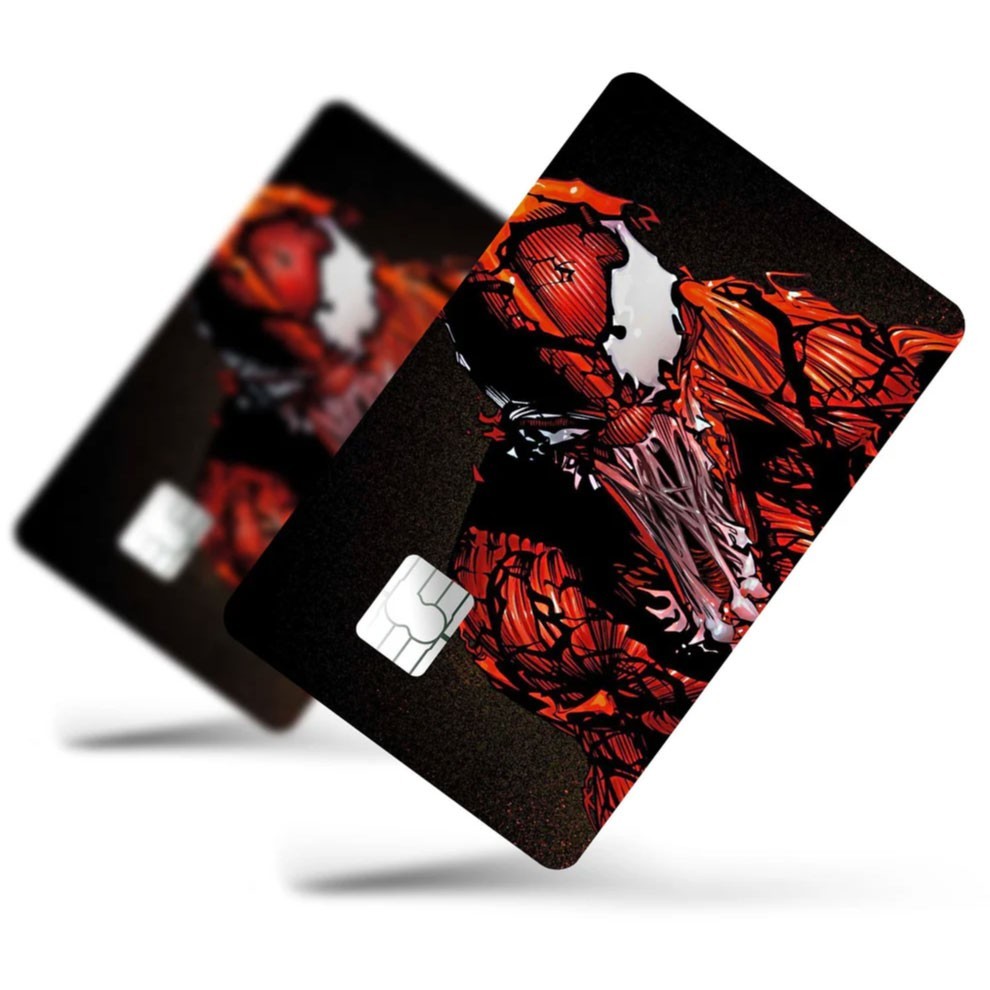 4 Pack Venom Credit Card Skin Symbiote Marvel Spider Decal Set Debit ATM Sticker