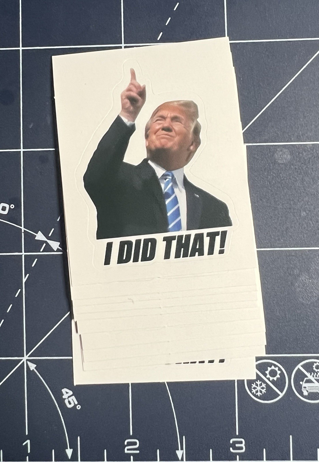 10x “I Did That” Trump Sticker Funny Political Meme Decal Waterproof Laptop Car
