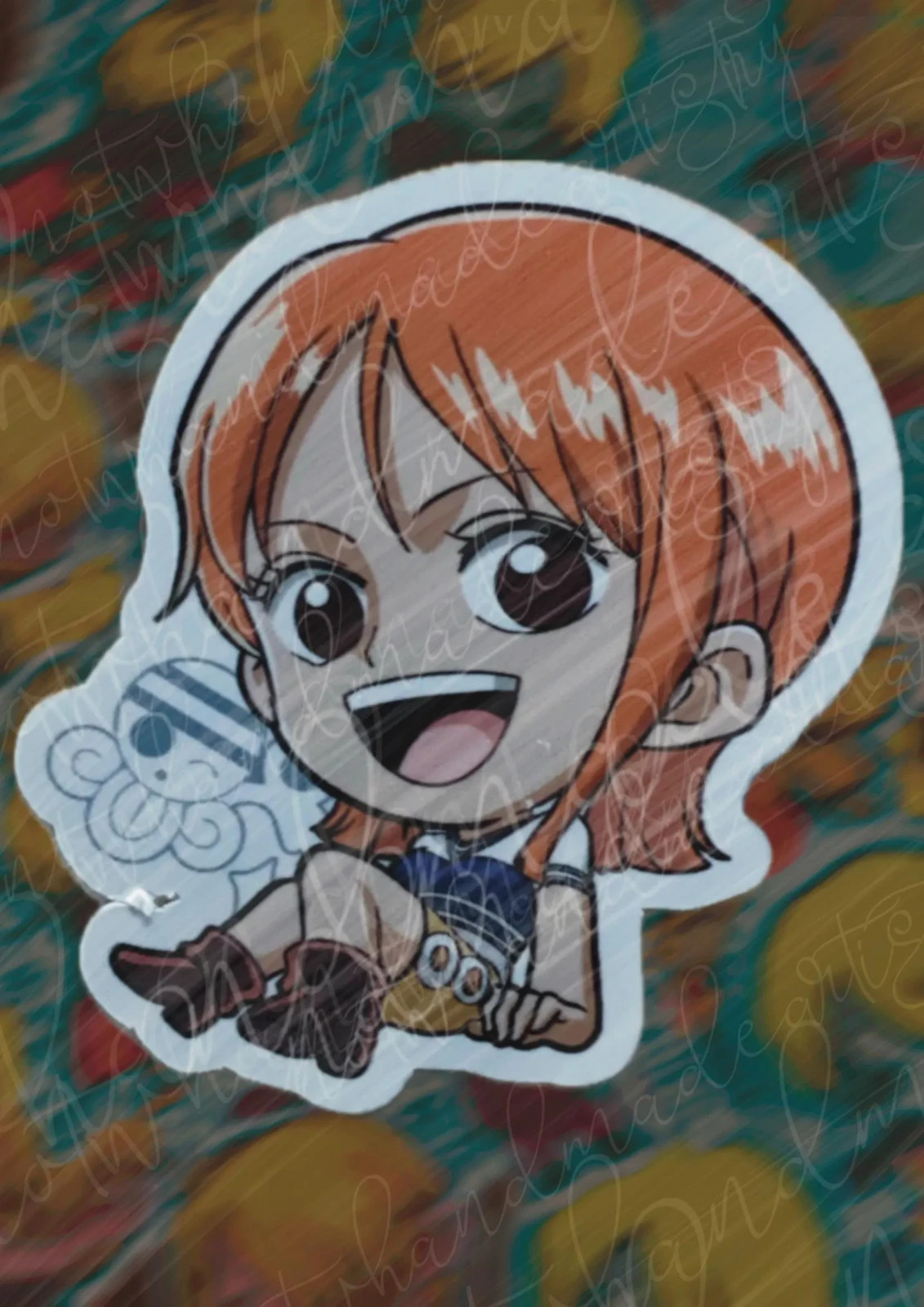 One Piece Pirates Nami Navigator Weatherproof Stickers