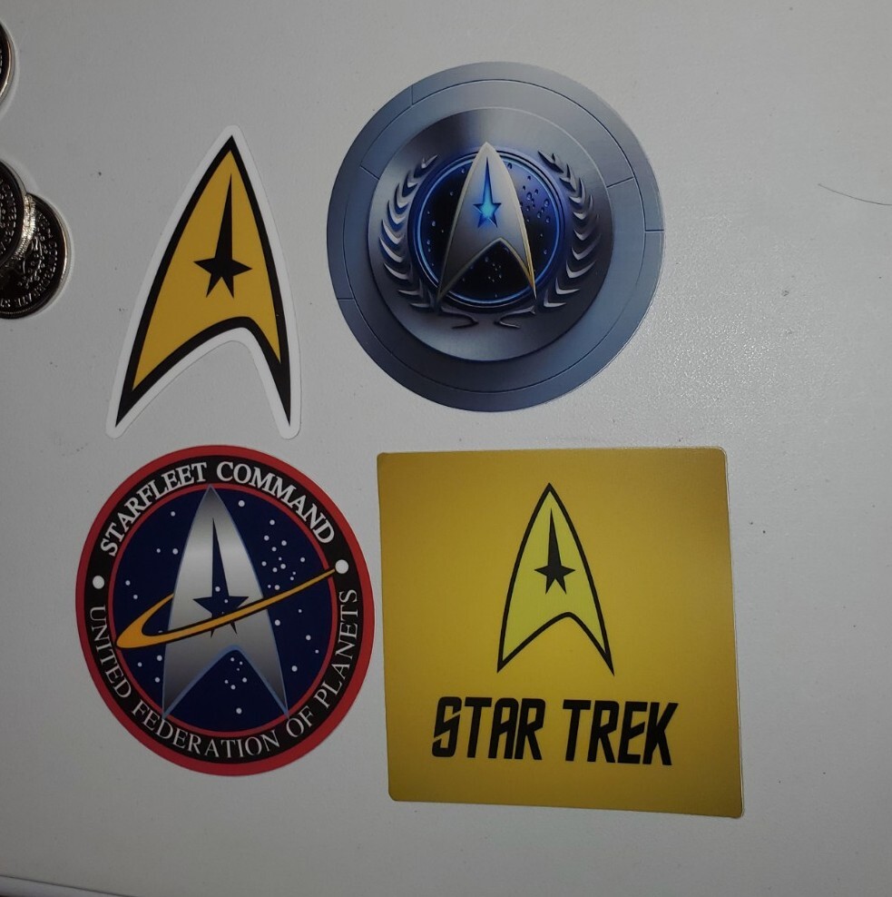 Star Trek STICKERS variety PACK LOT of 4 *WORLDWIDE 🌐 SHIPPING*