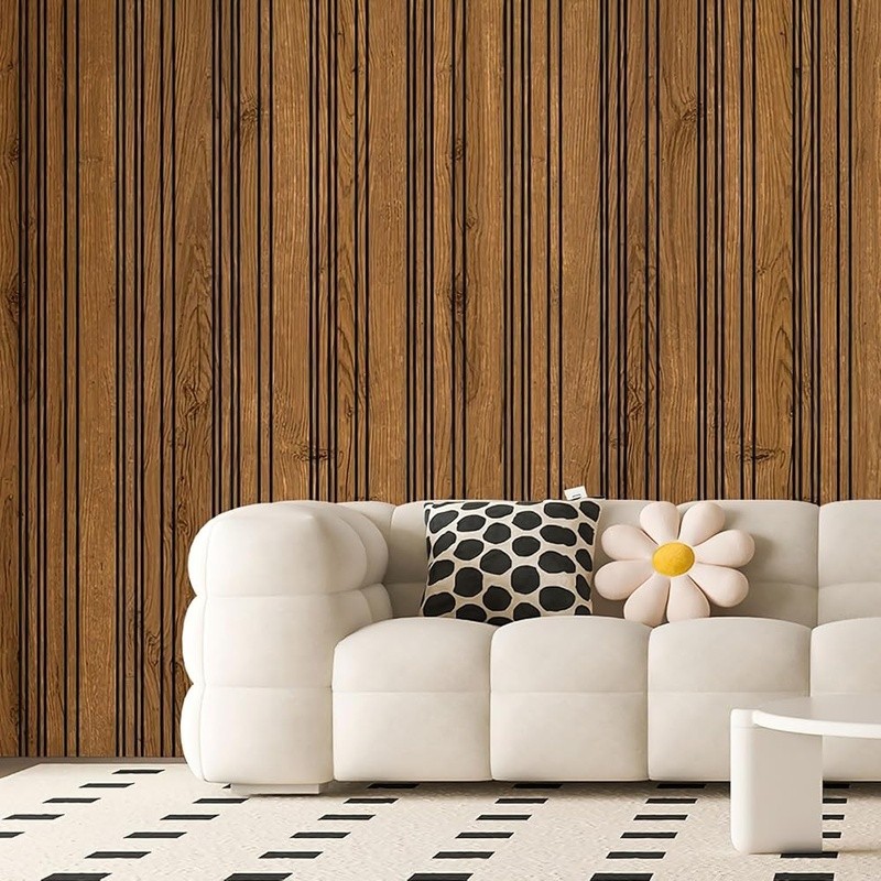 Lightweight Faux Wood Wall Panels Easy Install Eco-Friendly Durable Home Decor
