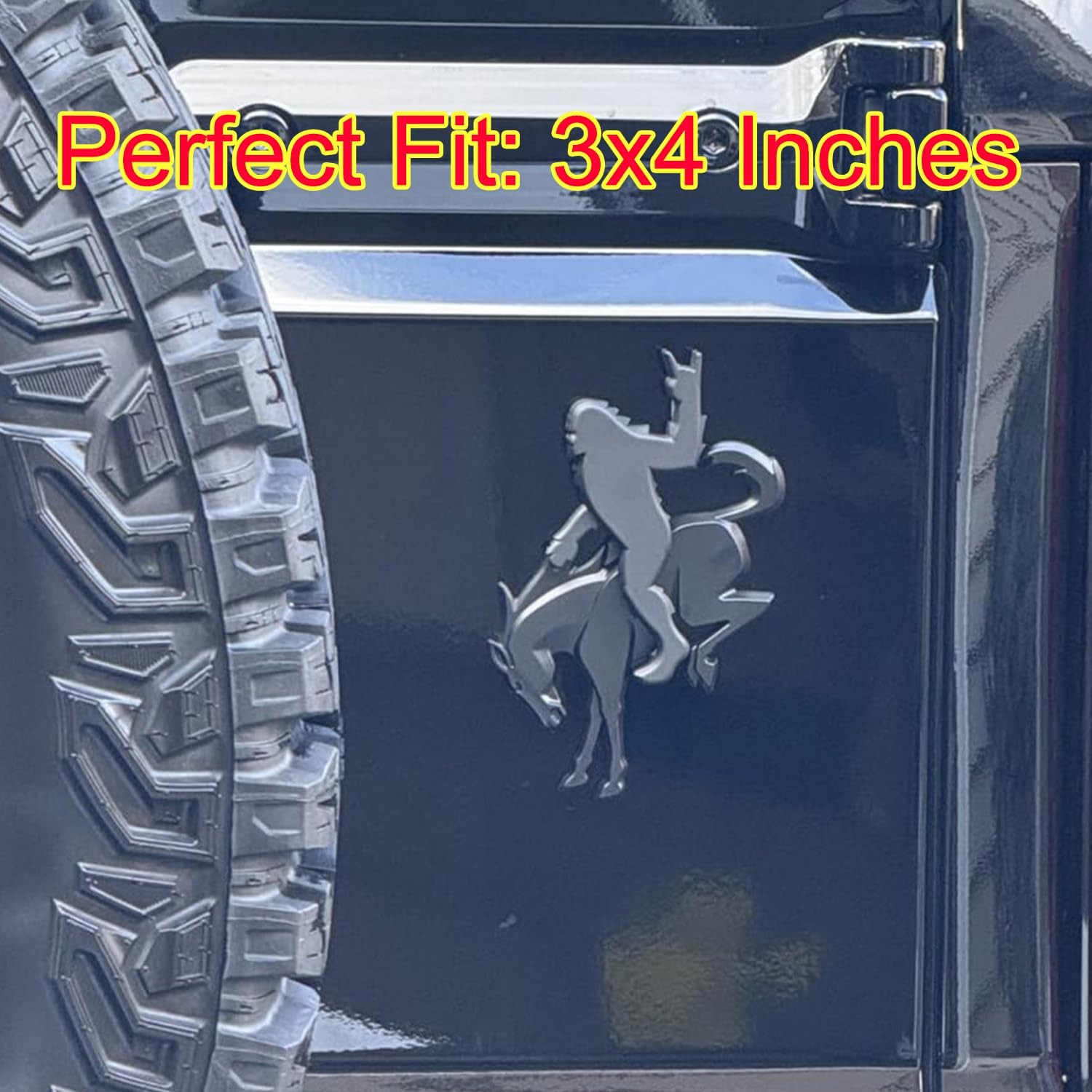 Add-A-Sasquatch Emblem for Bronco, 3×4 Inch, Off-Road Decal with 3M Adhesive,…