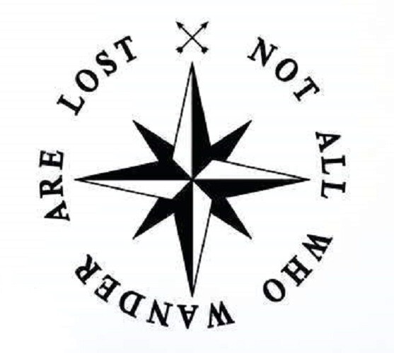 COMPASS Wander Lost Vinyl Decal for Jeep Car Truck Bumper Wall Window