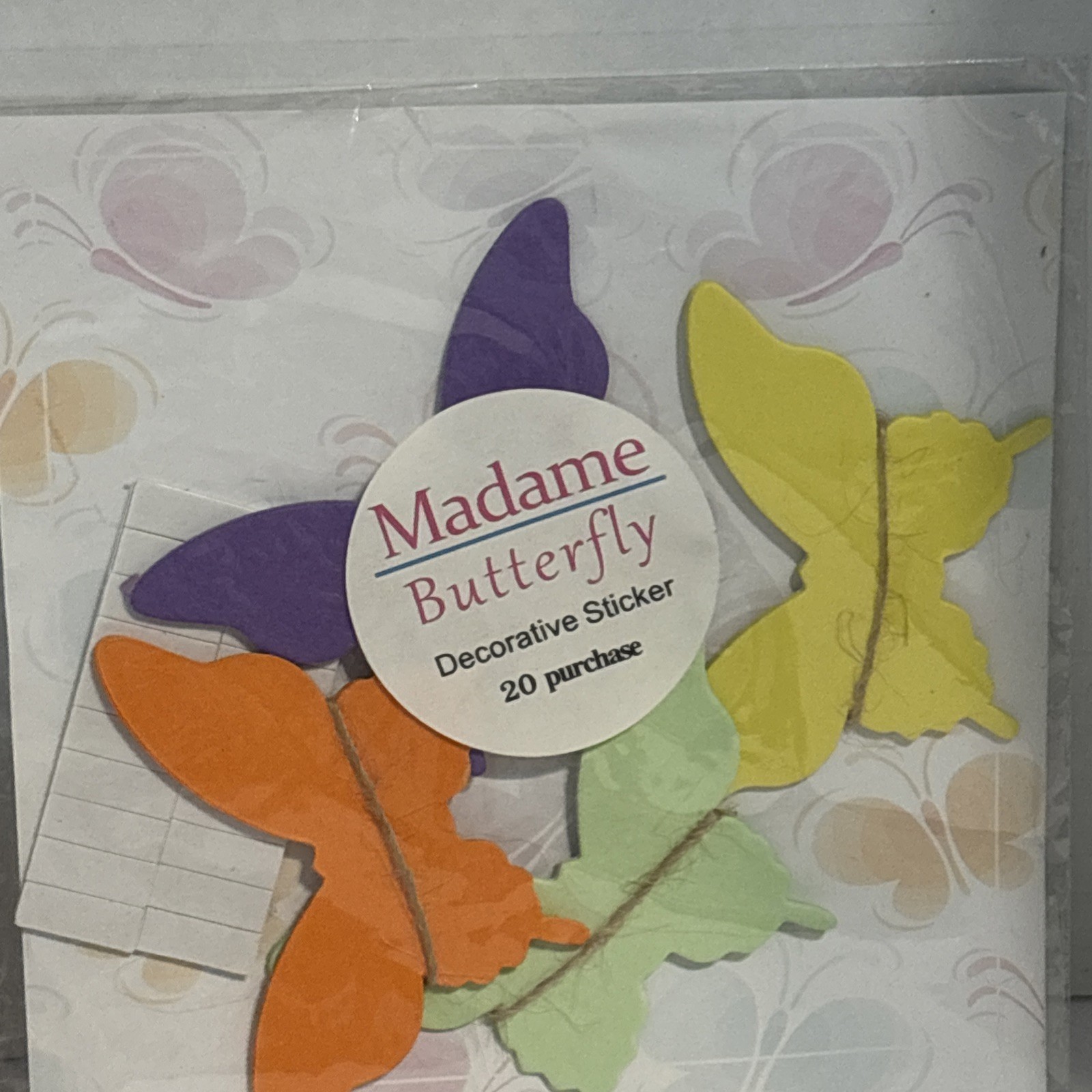 Bulk Lot 4 Packs = 80 3D Effect Multi Color NWT Wall Decorating