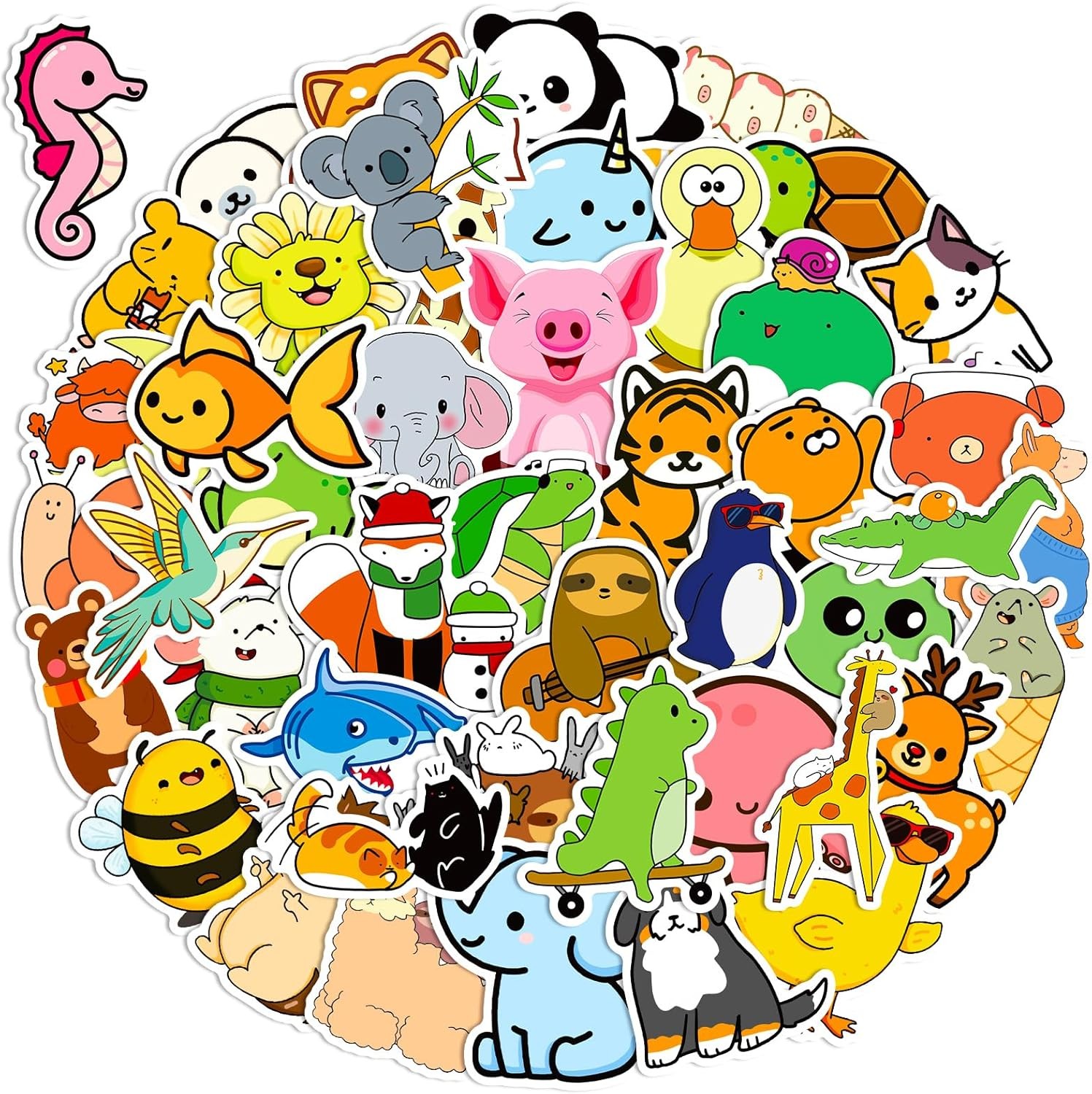 100Pcs Water Bottle Stickers, Safe Fade-Resistant Waterproof Vinyl Stickers for