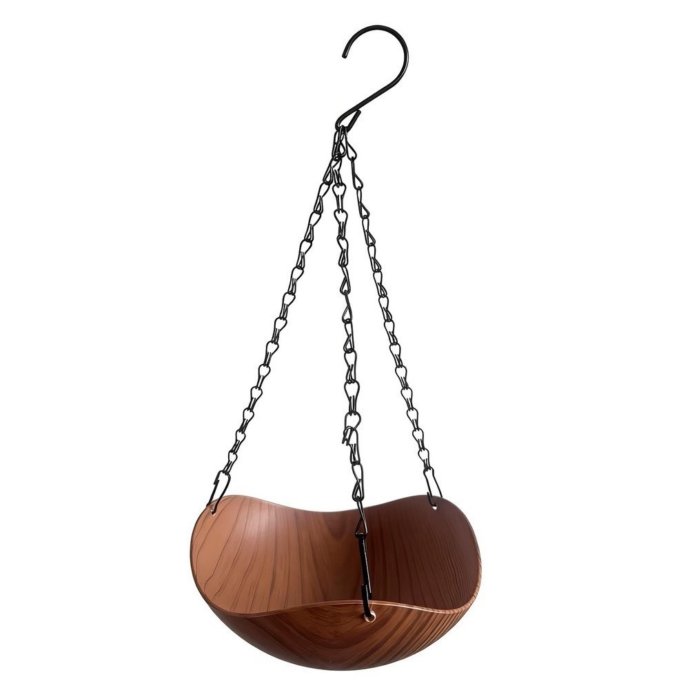 Garden Bird Bath with Solar Fountain and Feeding Area Designed for Hanging Use