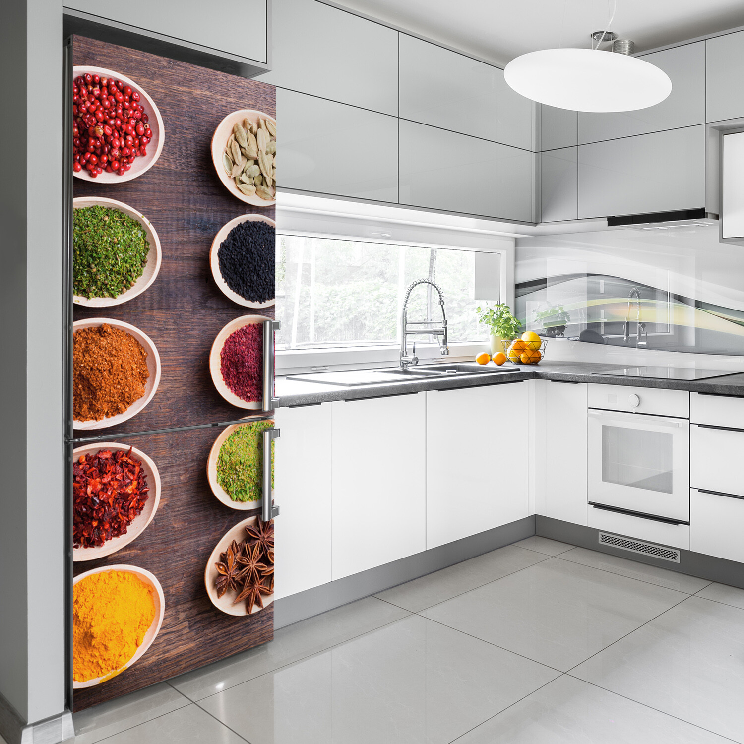 3D Home Refrigerator Wall Self Adhesive Removable Sticker Decal Food Spices
