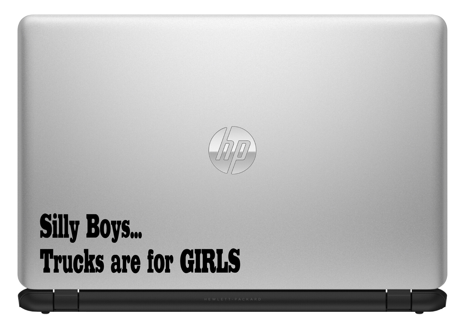 Silly Boys Trucks Are For Girls Custom Sticker Decal Funny Car Truck Window