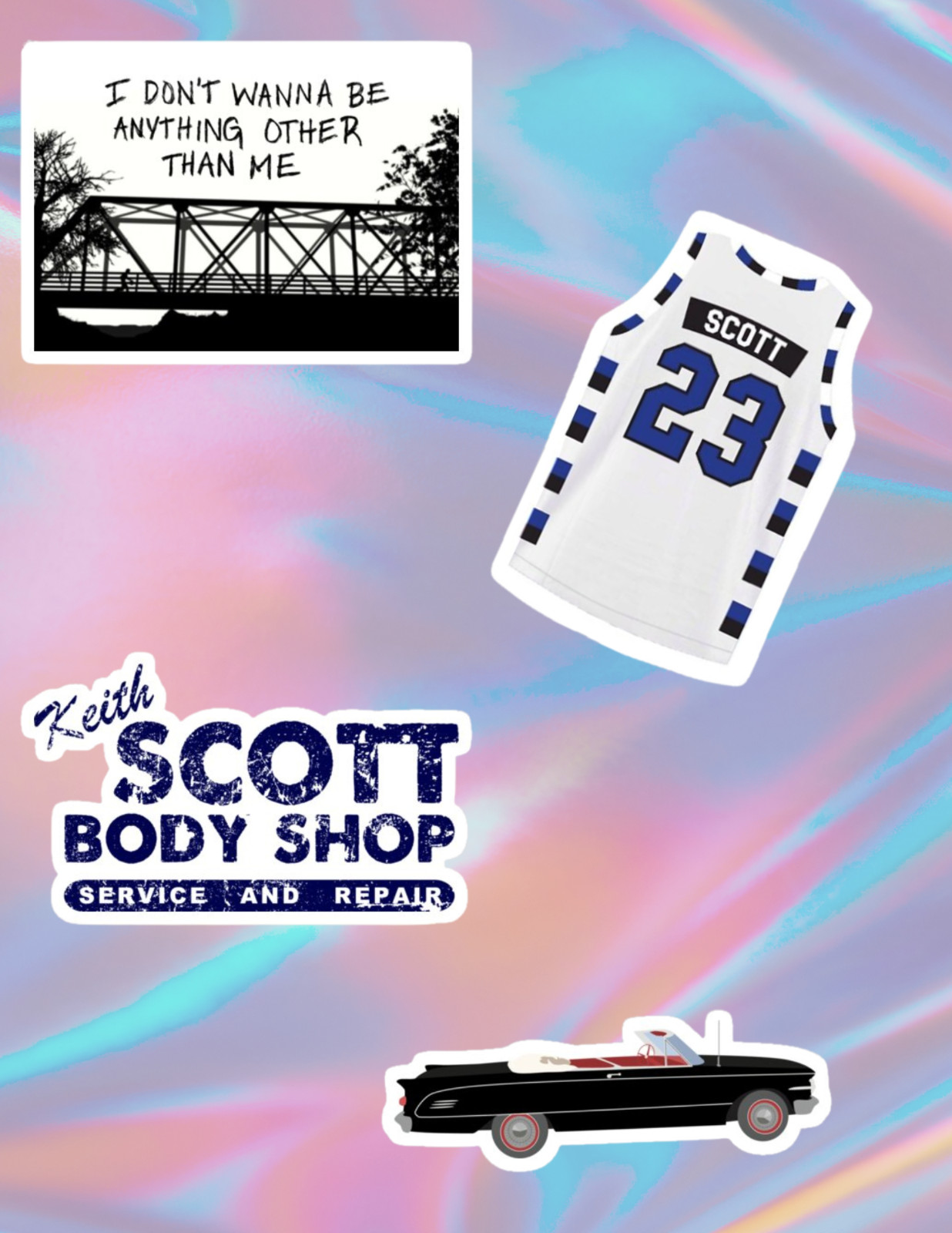 One Tree Hill 2000's TV 4pc Stickers Pack