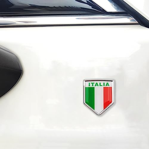 Italy Flag Decal Stickers Car Emblem Italian Car Accessories Decorations