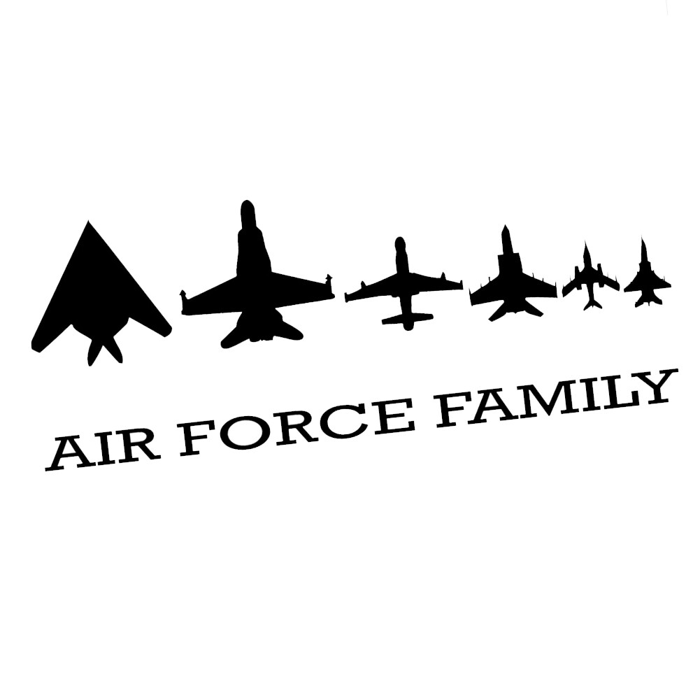 Vinyl Decal for Window – Air Force Family (Military)