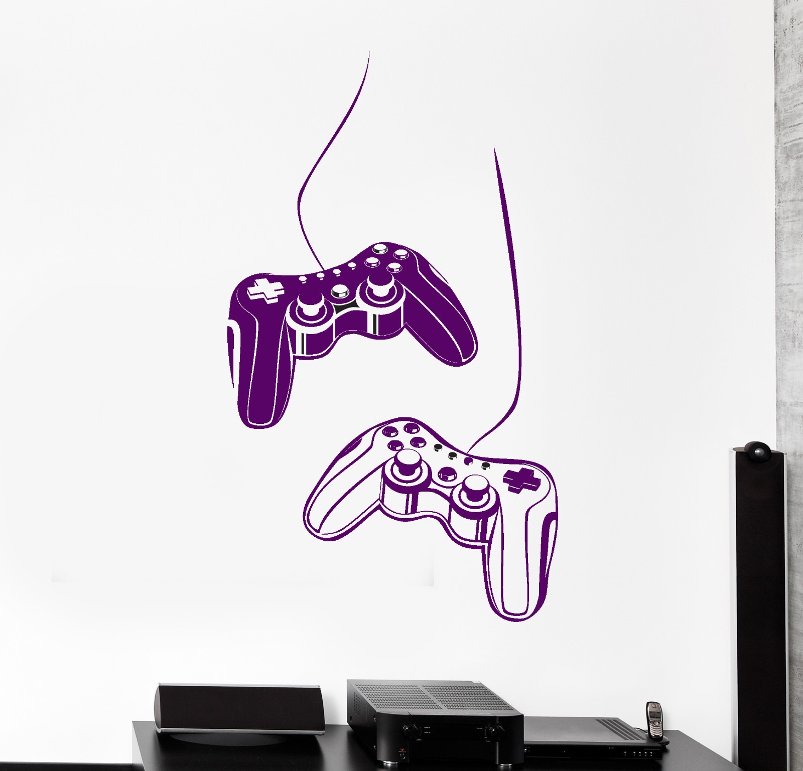Wall Vinyl Decals Joystick Controller Gaming Gamer Nursery Amazing Decor z3813