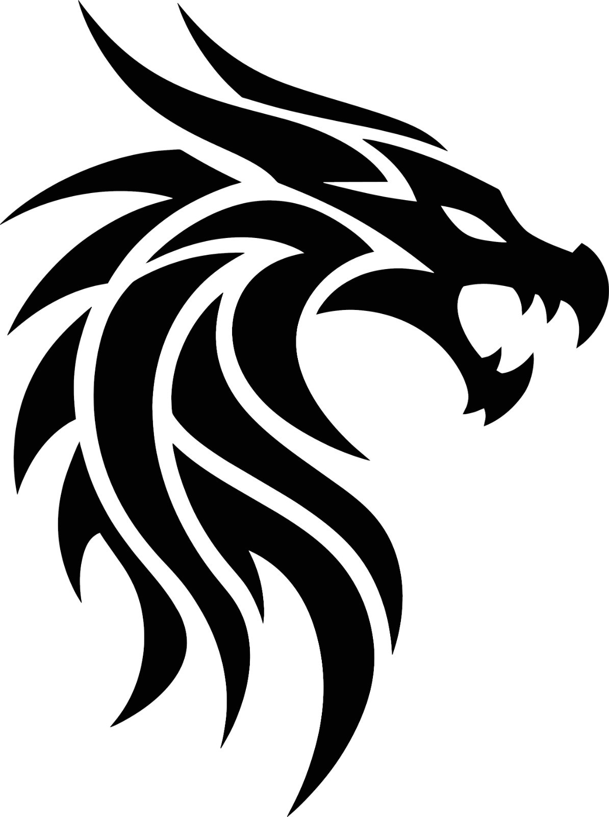 Dragon Head – Decal Sticker – Multiple Colors & Sizes – 2