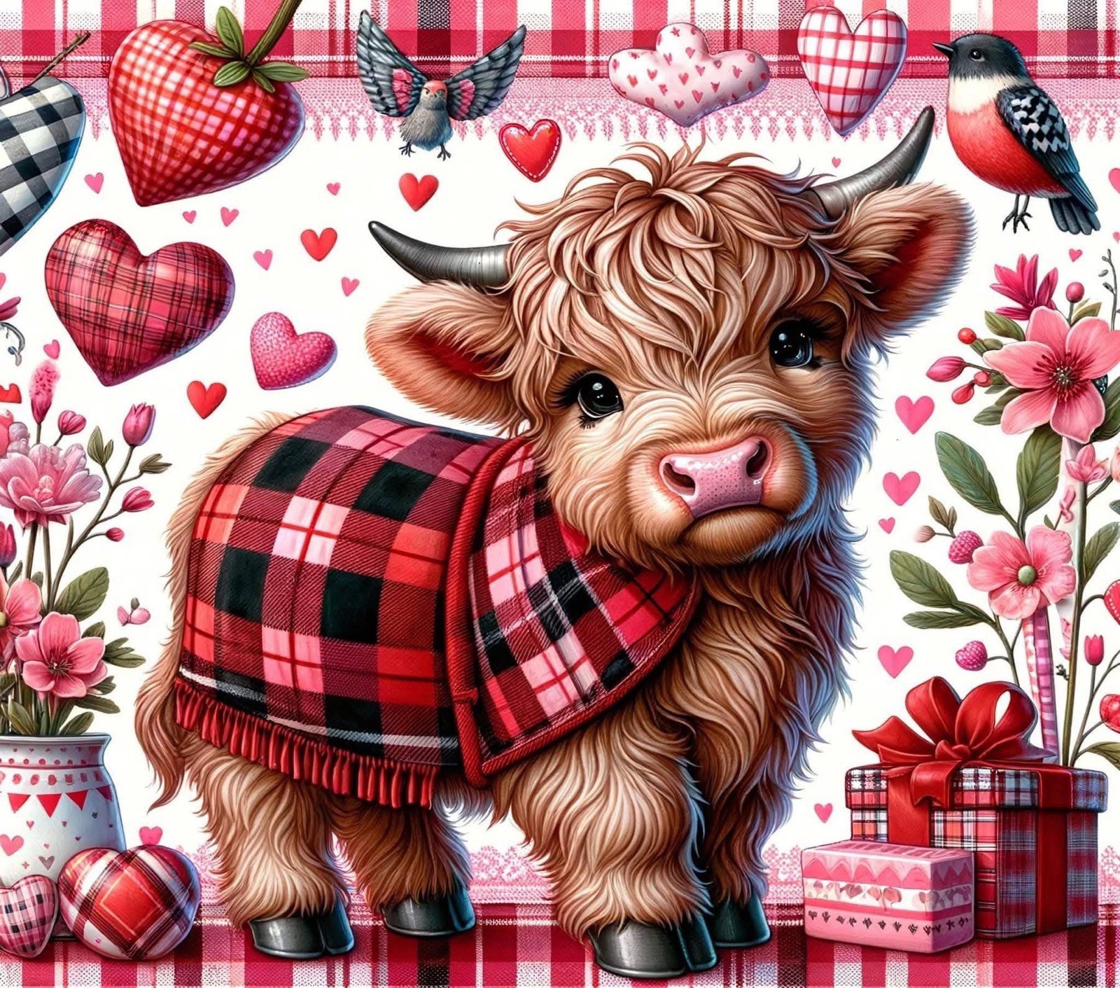 Highland Cow sublimation wraps for tumblers or mugs any design any size