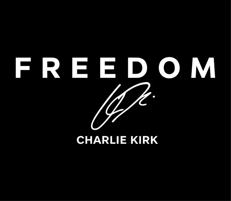 FREEDOM CHARLIE KIRK Vinyl Die Cut Car Decal Sticker – FREE SHIP!!