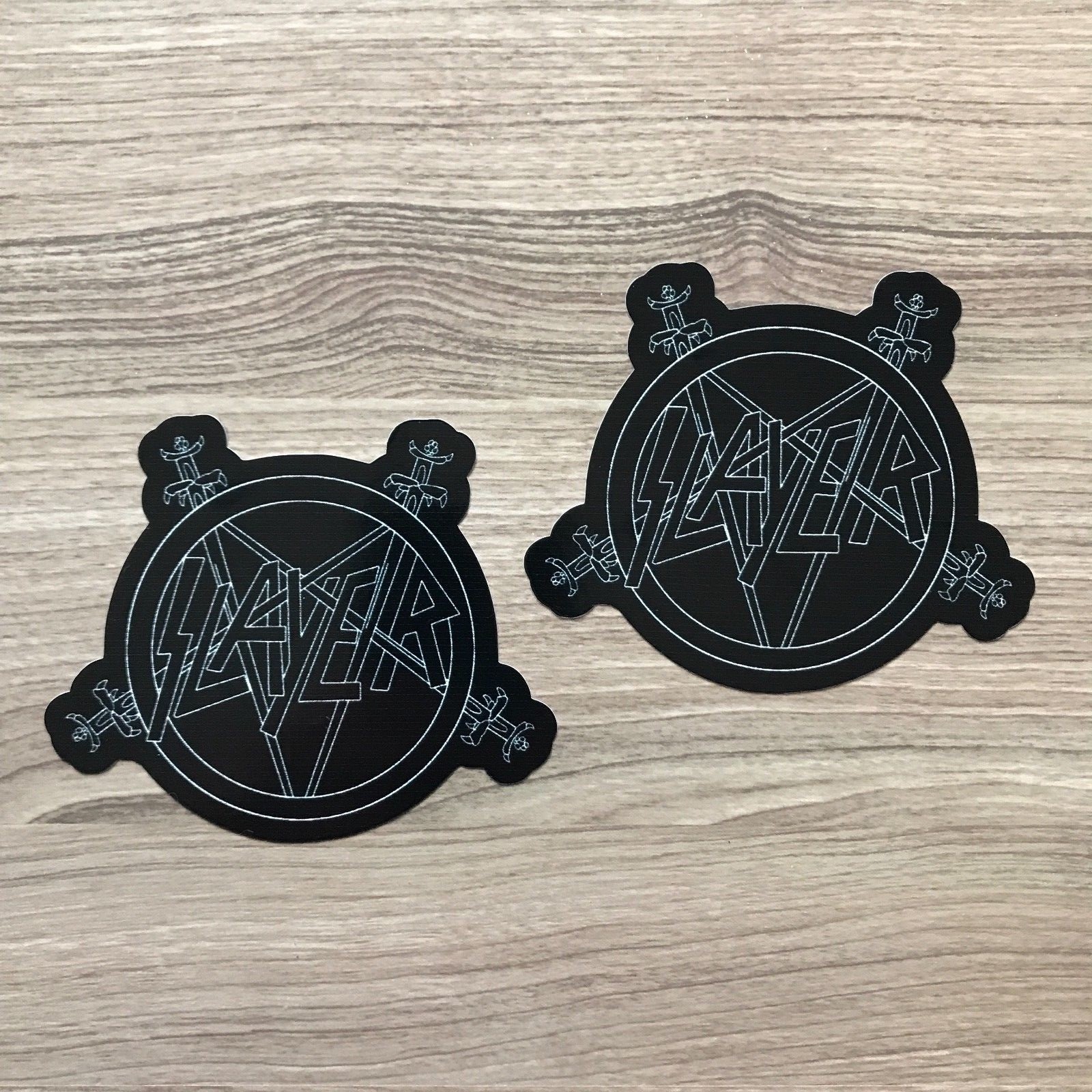 Slayer 4" Wide Black & White Vinyl Sticker – BOGO
