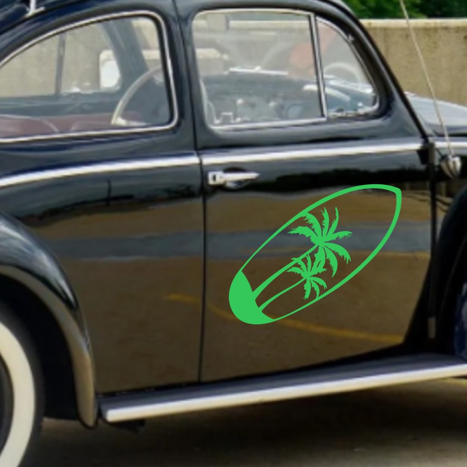 Surfboard Vinyl Decal for car, Windows Laptops Any Smooth Surface design #14