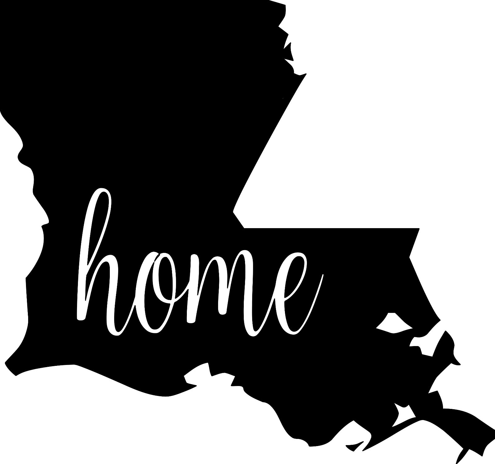 Louisiana State Vinyl Decal Sticker 6" x 5" Home LA Tigers LSU FREE SHIPPING