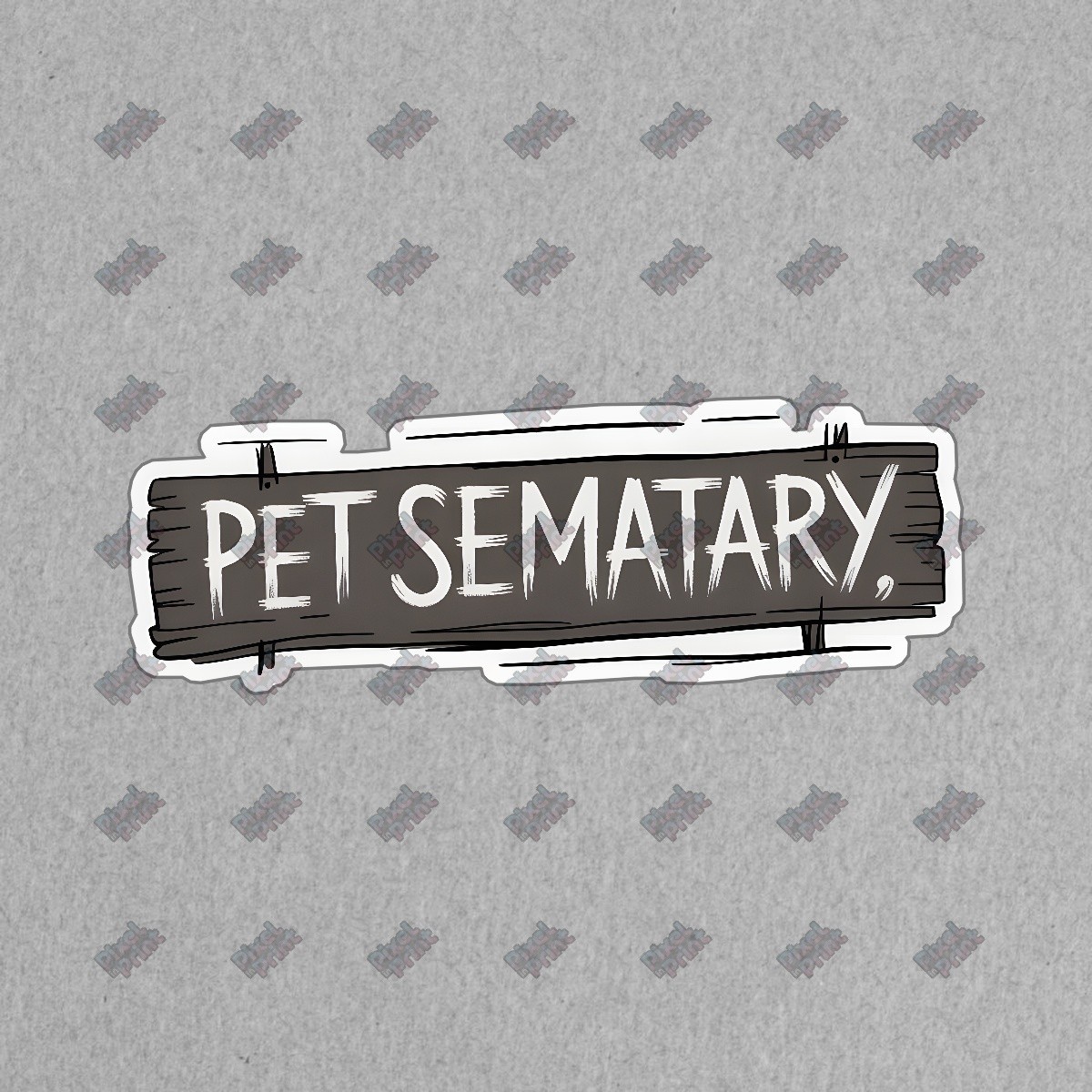 Rustic Pet Sematary Wooden Sign Hand Painted Style Horror Collectible #19063