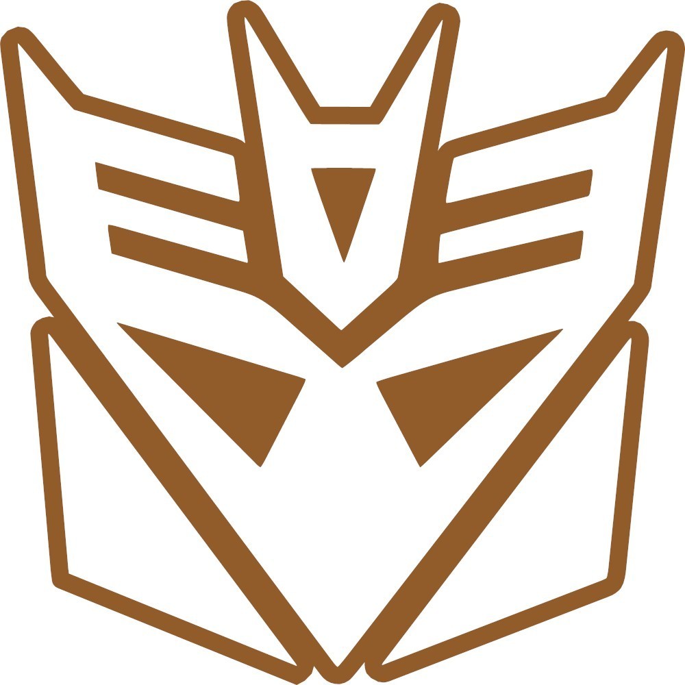 Outlined Transformers Decepticon Decal Vinyl Sticker laptop helmet window wall