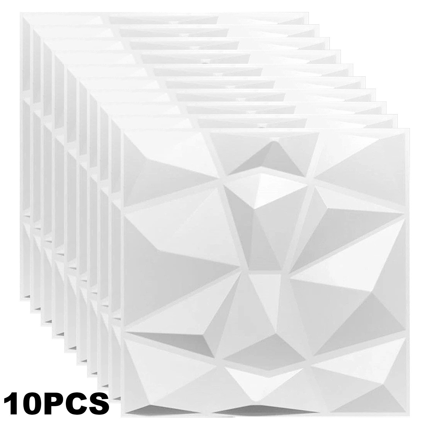 10PACK Tiles 3D Wall Panels PVC Tiles Textured Bricks DIY Wallpaper 11.8*11.8"