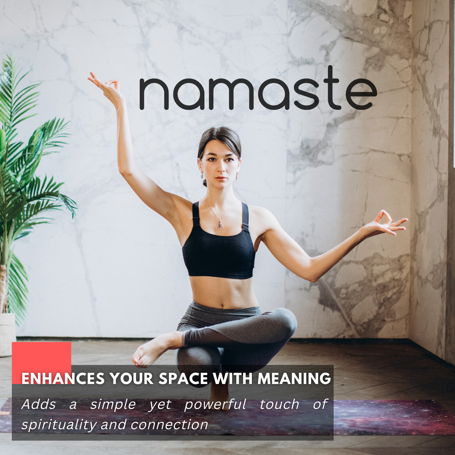 Inspirational Wall Decal – Namaste – Yoga, Meditation, and Mindfulness Decor
