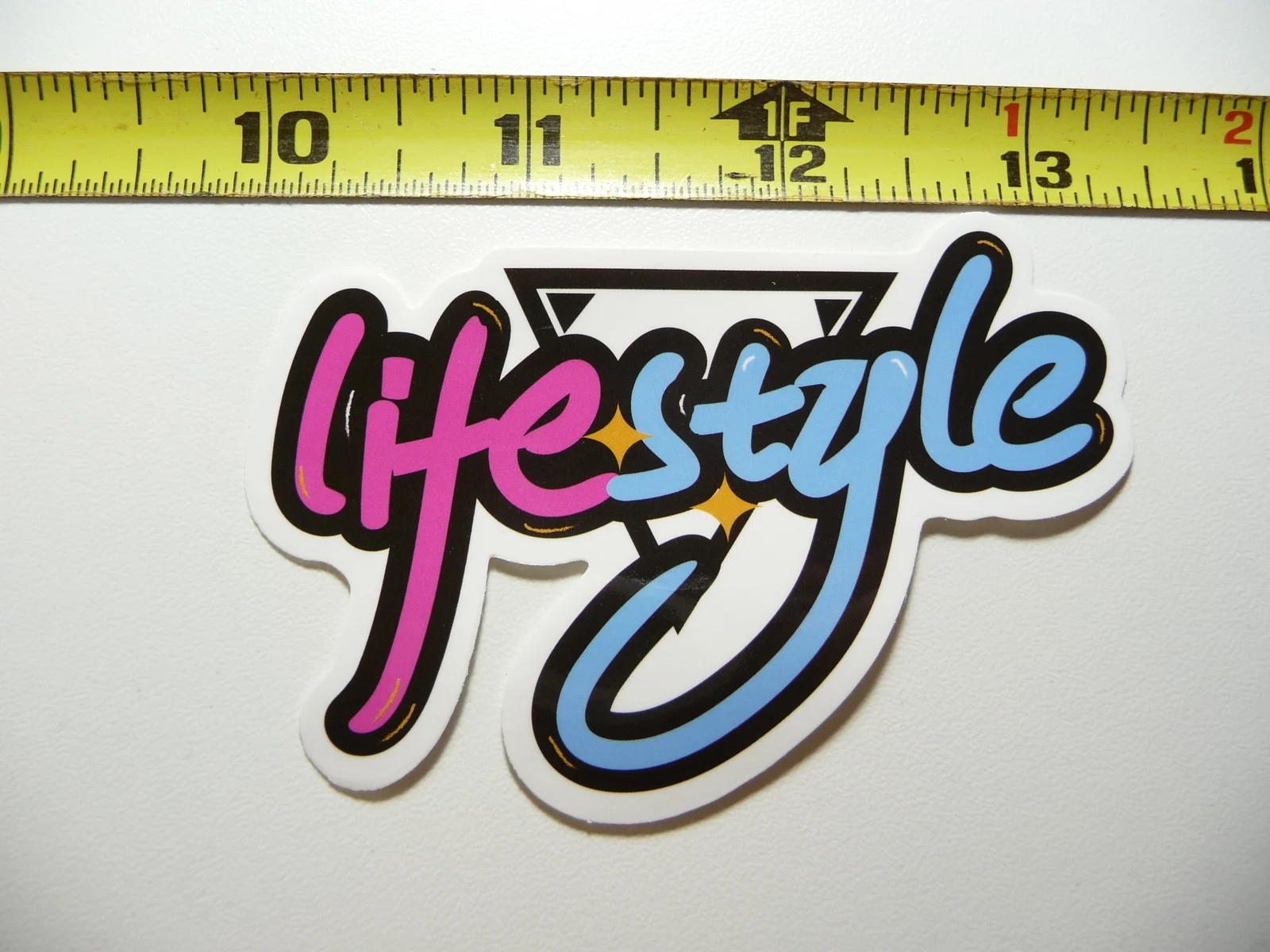 LIFESTYLE GRAFFITI CURSIVE SMALL STICKER DECAL HIP HOP RAP MUSIC STYLE STREET