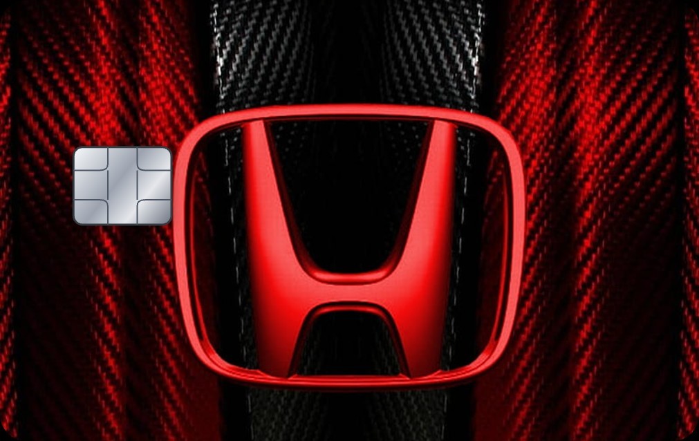 Honda Red Black Carbon Fiber Credit Card Skin | Premium Pre-Cut Vinyl for Debit