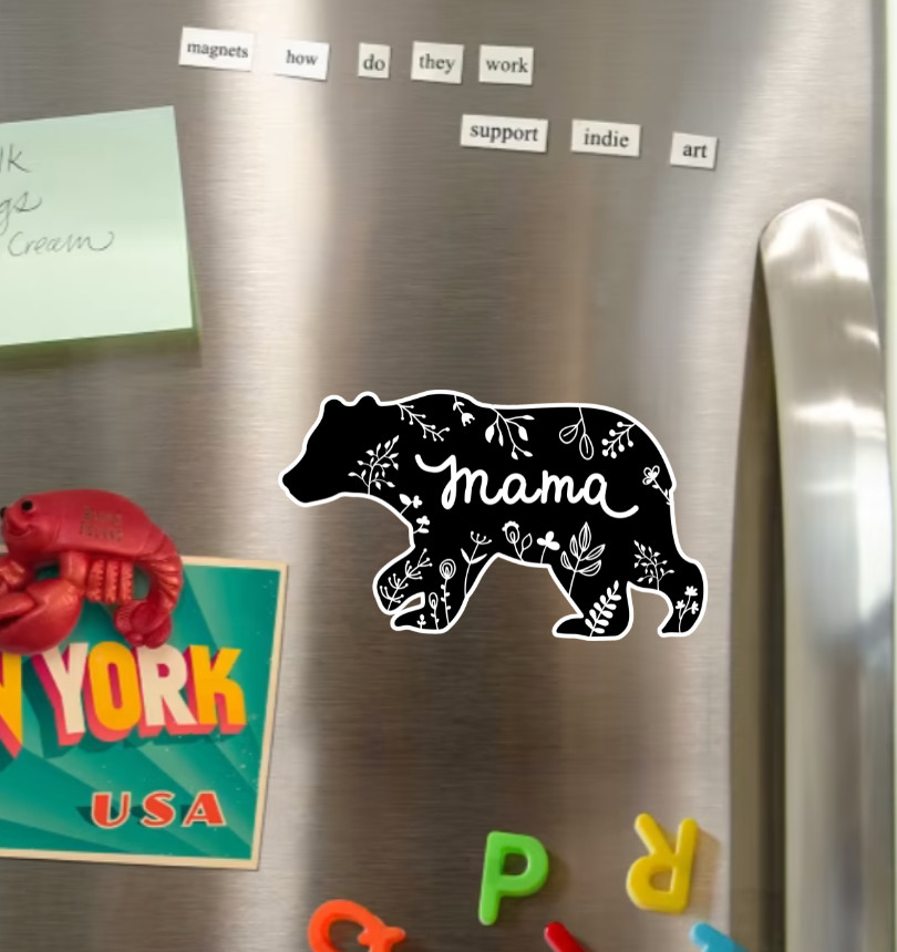 Mama Bear Fridge Magnet