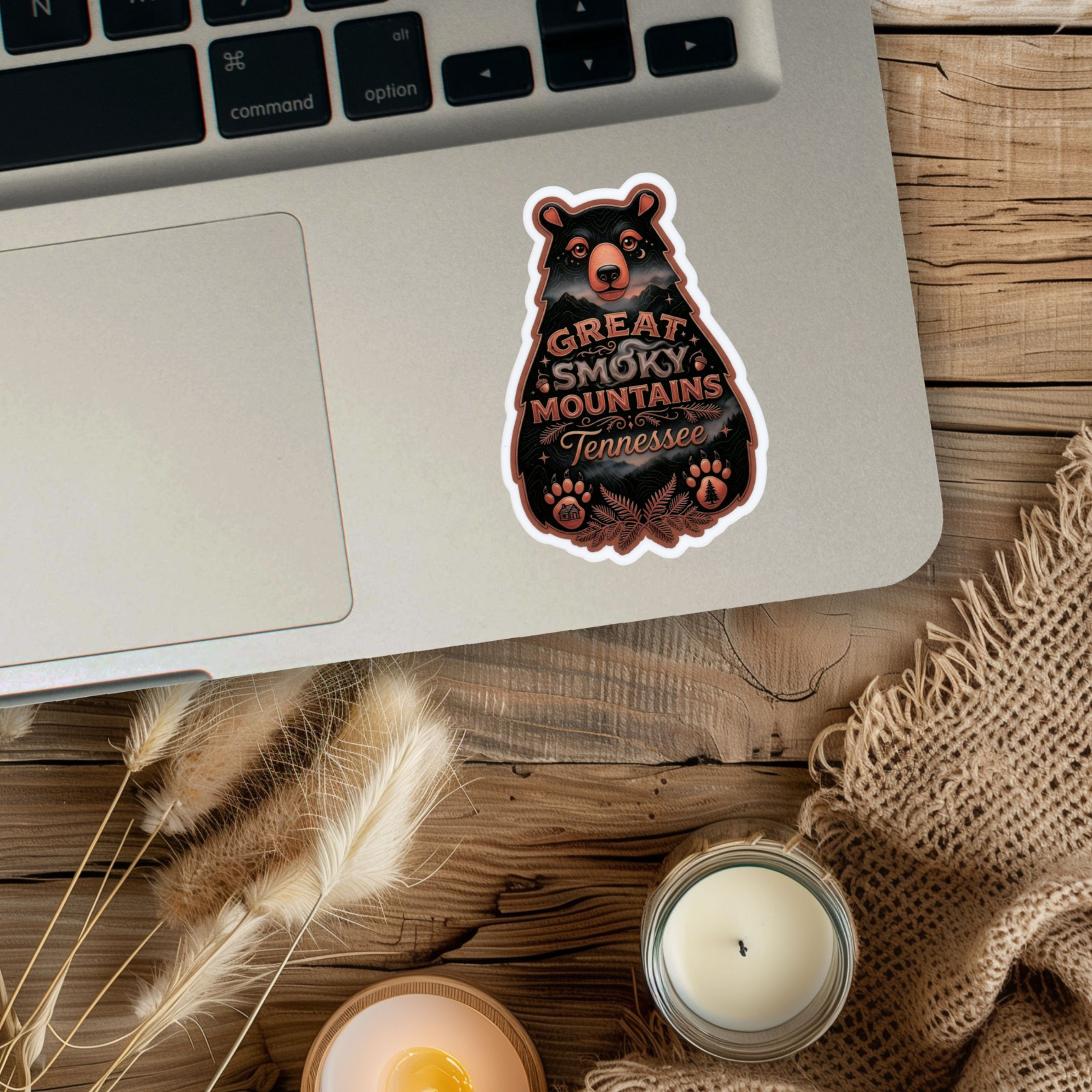 Great Smoky Mountains Vacation Sticker For Water Bottle, Laptop etc..