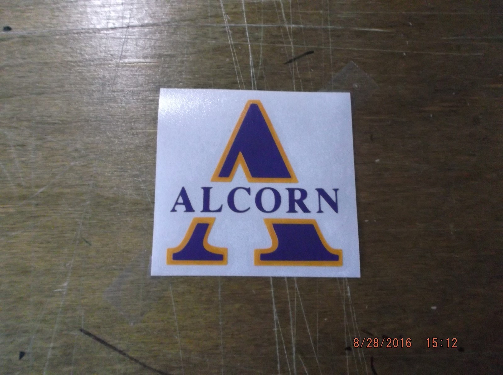 Alcorn State University Decal for Laptop, or Car Window Approx 3"h x 3"w