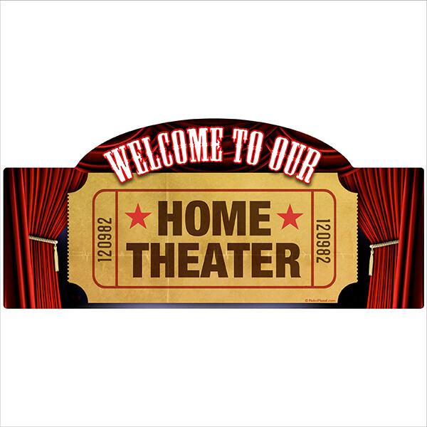 Welcome Home Theater Wall Decal – Movie – Hollywood