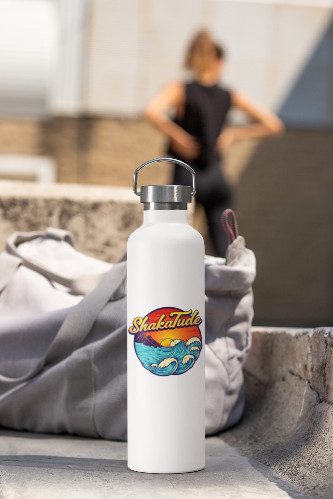 Sun & Waves ShakaTude Sticker Decal Good Vibes Hang Loose Hawaii Aloha Surfing