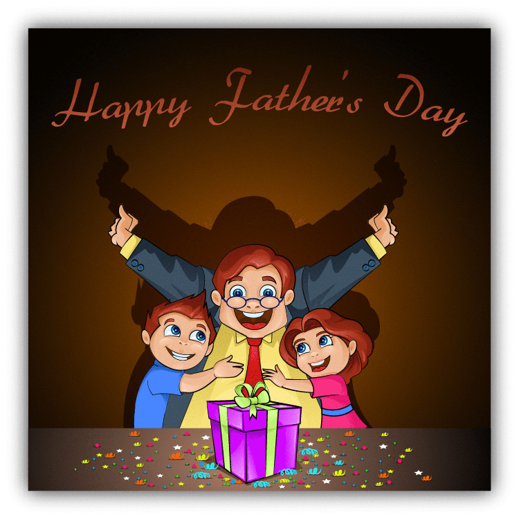 Happy Father's Day Card Happy Family Car Bumper Sticker Decal