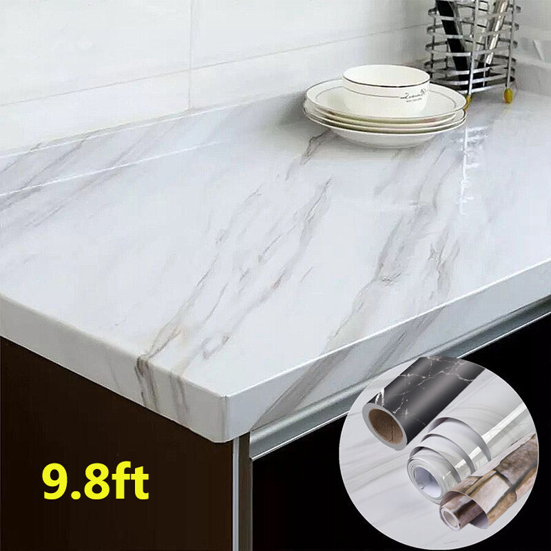 Marble Contact Vinyl Paper Self Adhesive Peel Stick Wallpaper Kitchen Countertop