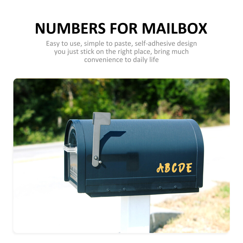 8 Sheets Stickers Sign Letters Kit Craft Letters for Mailbox Home Decoration
