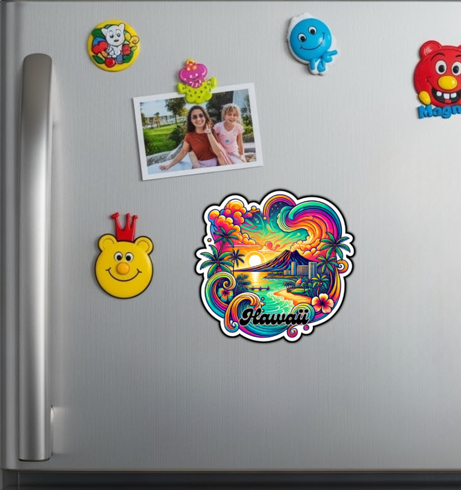 Hawaii Fridge Magnet or Laptop Sticker