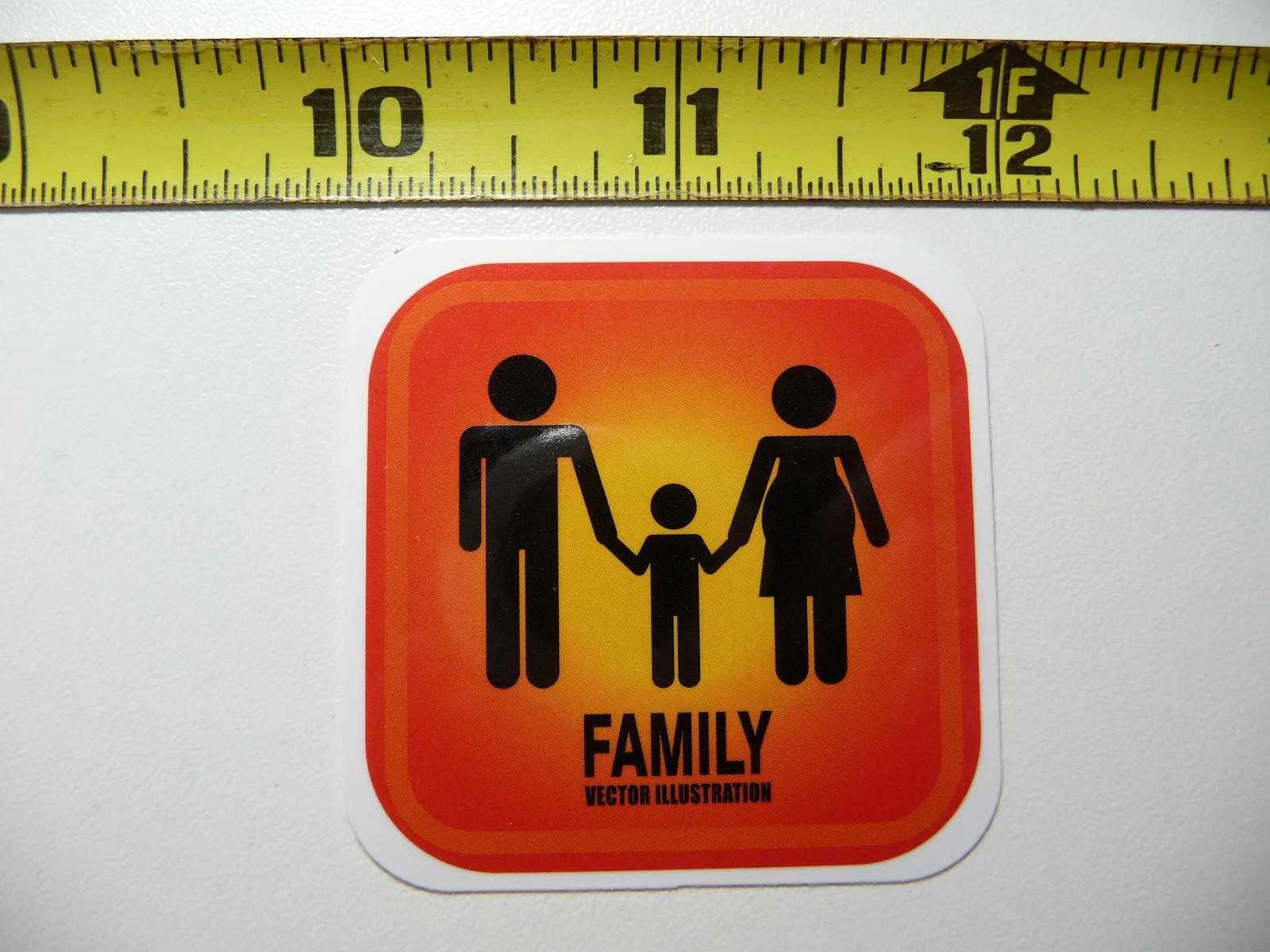 FAMILY UNIT SMALL STICKER DECAL WORK JOB HARD HAT PRIDE FUNNY