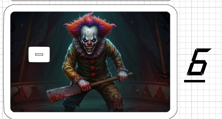 Killer Clown Credit Debit ATM Card Skin Sticker Circus Demon Evil Ghost Knife US