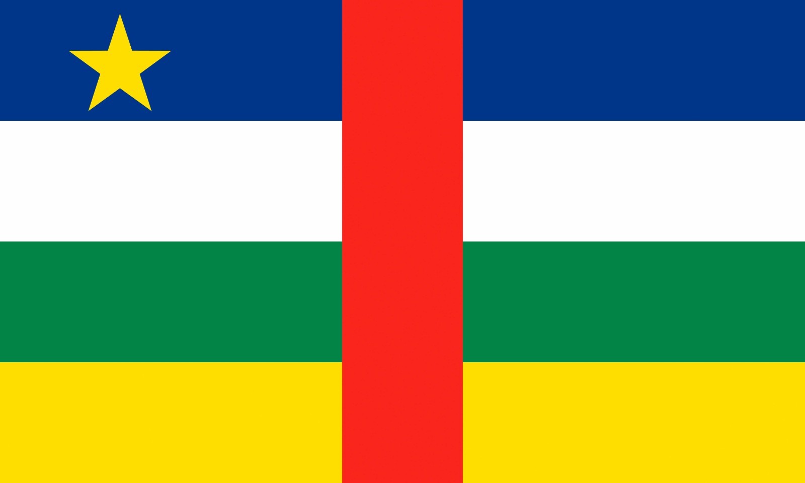 Central African republic flag sticker weatherproof bumper vinyl decal