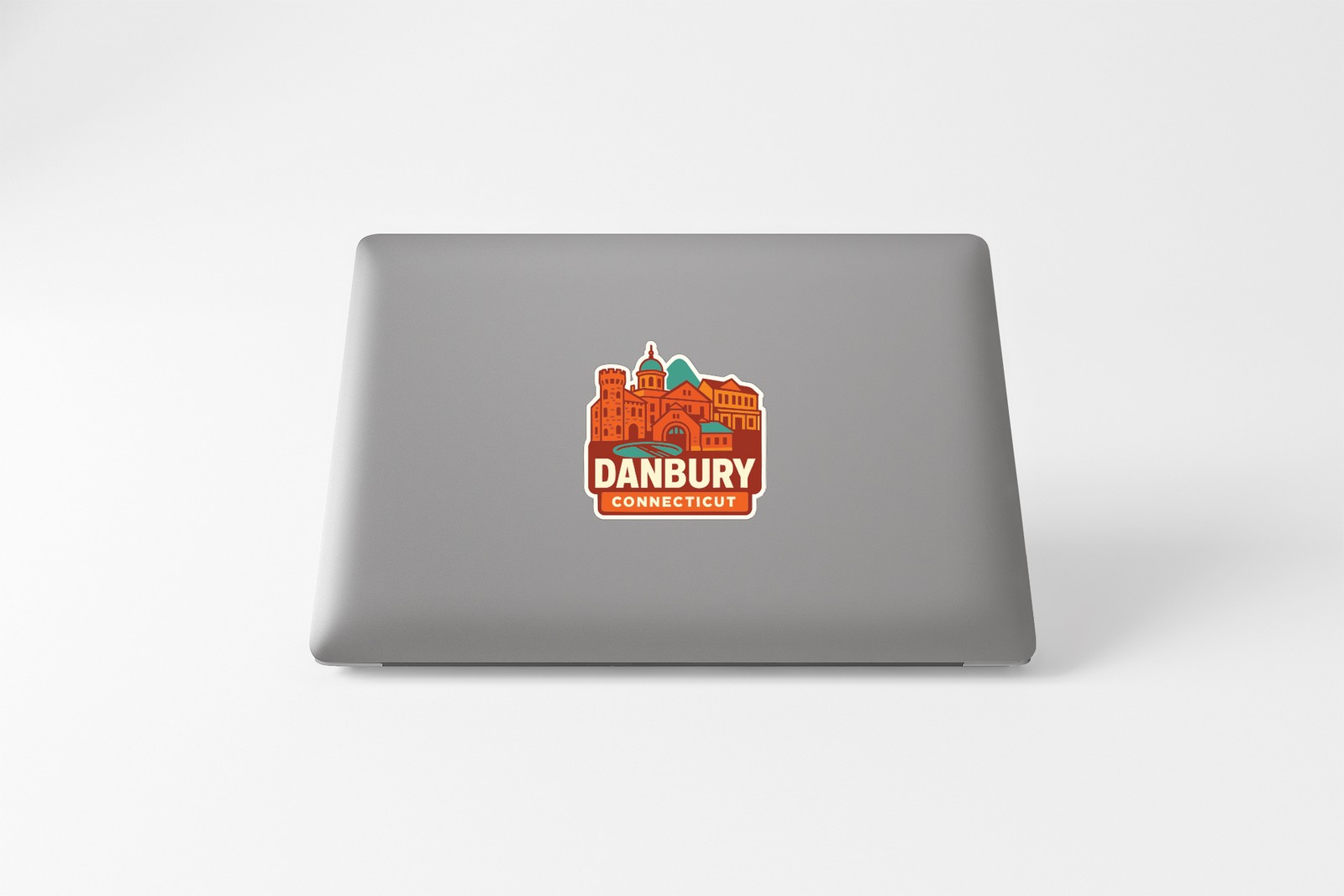 Danbury Connecticut Sticker Decal Vinyl Die-Cut City Skyline Landmark Design