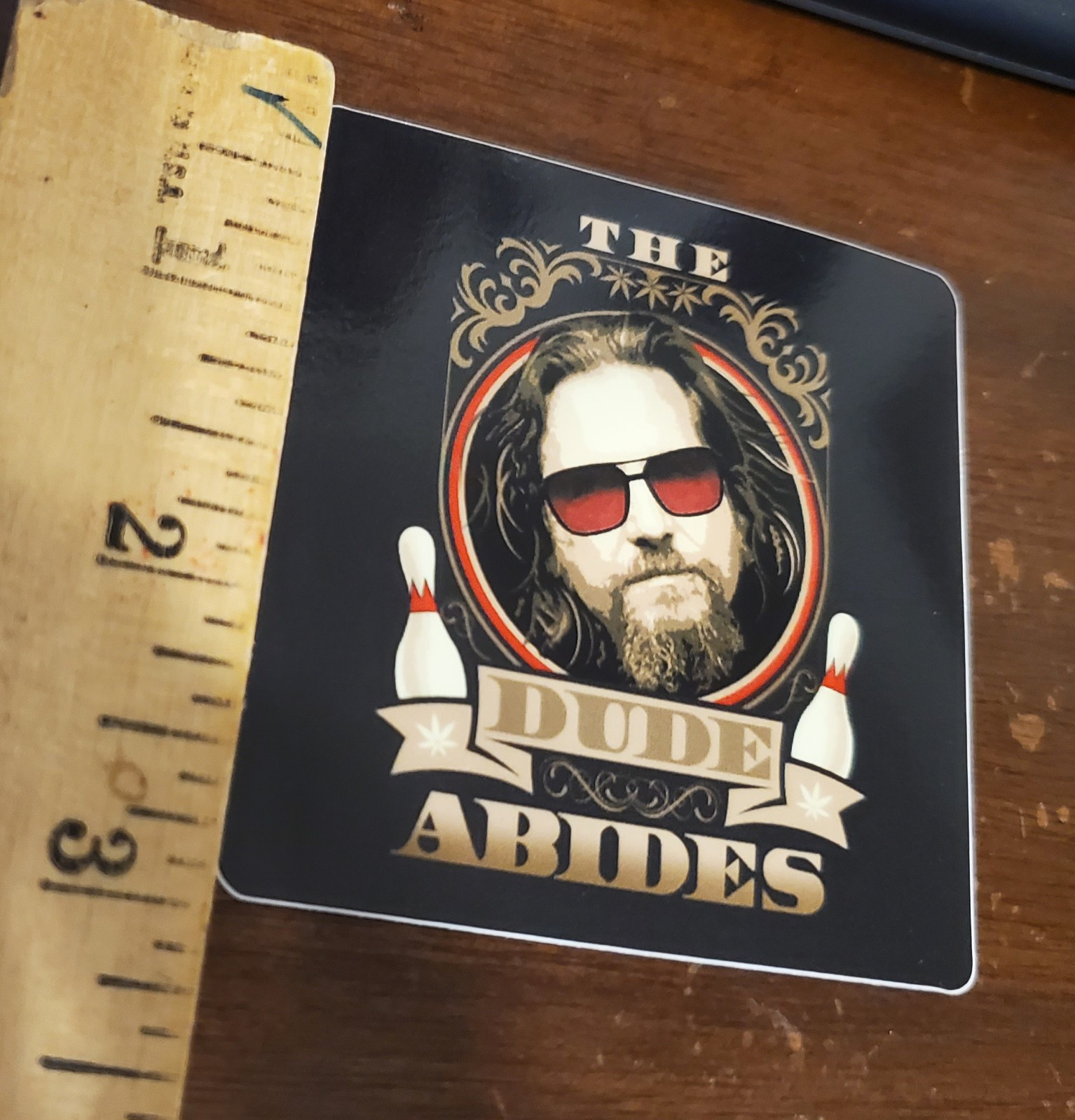 Big Lebowski The Dude Abides STICKERS 3 PACK LOT WORLDWIDE 🌐 SHIPPING