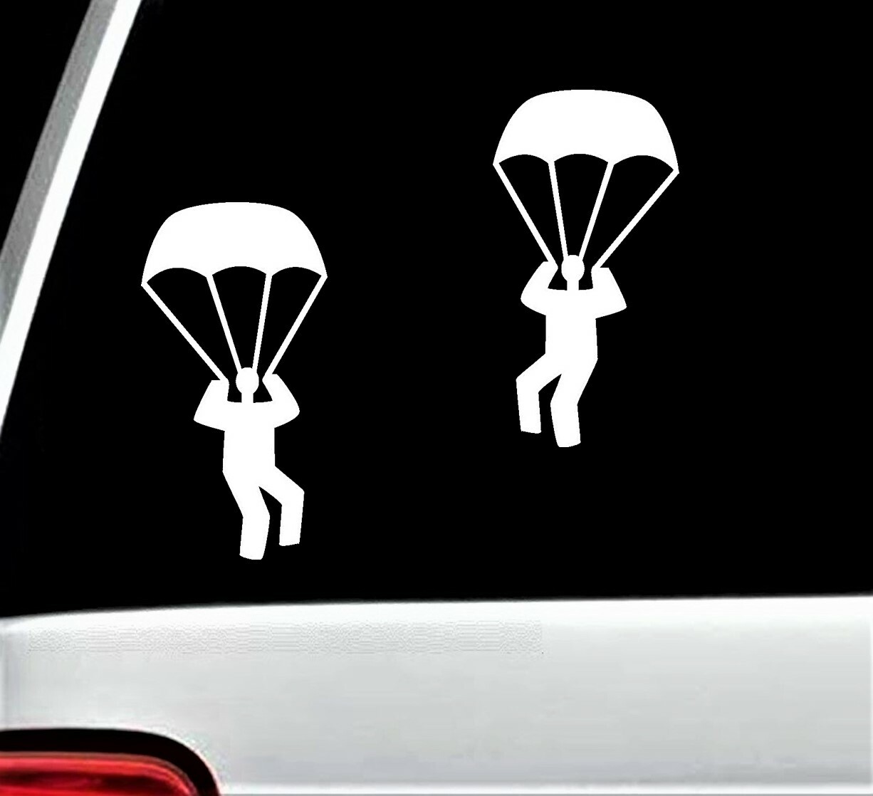 Skydiving Parachute Airborne Paratrooper Decal Sticker for Car Window BG 332