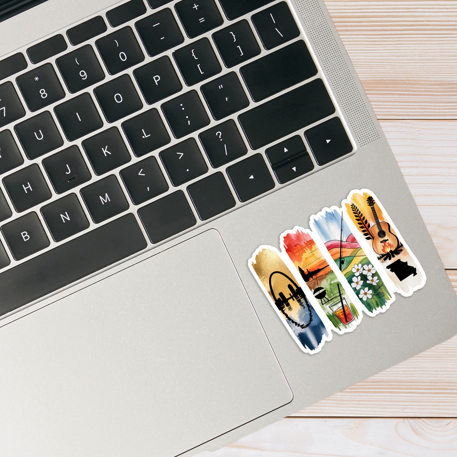 Missouri Brushstrokes – Vinyl Decal Sticker – Car Window Laptop – #1373