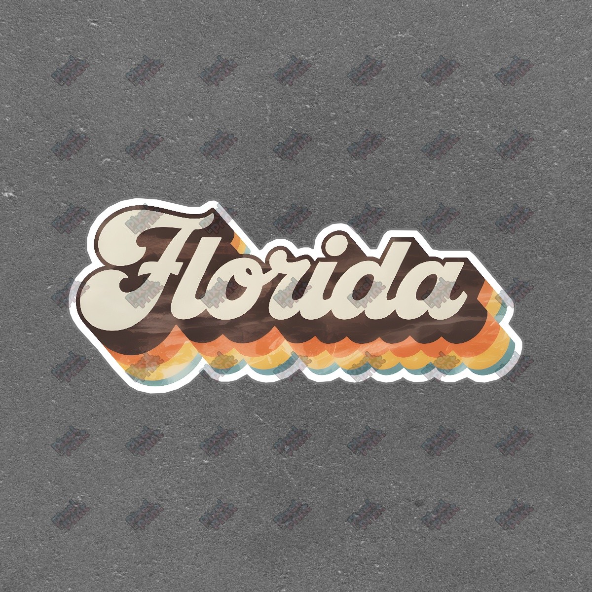 Retro Florida Sign Vintage 1970s Style Wall Decor Nostalgic Home & #8599